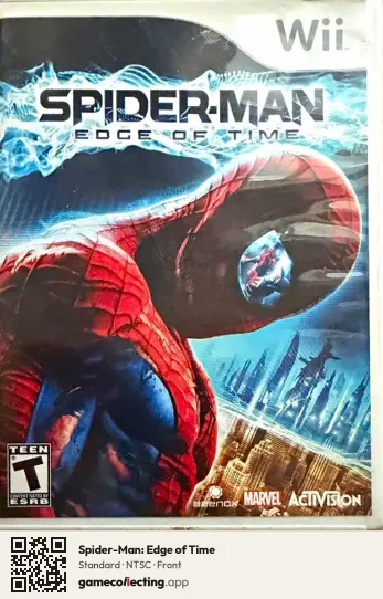 Spider-Man: Edge of Time Nintendo Wii, NTSC box front
