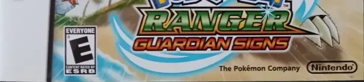 Pokémon Ranger: Guardian Signs, the ESRB box on its front