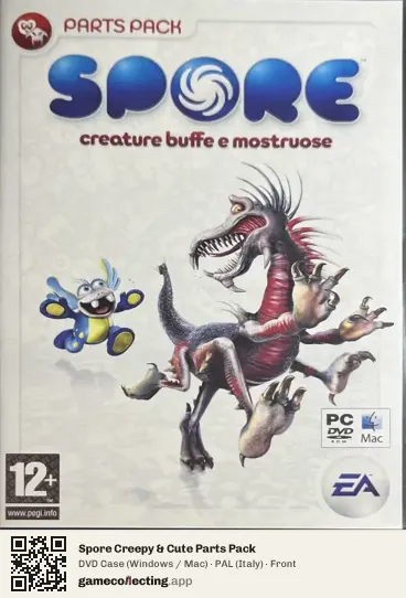 Spore Creepy & Cute Parts Pack Computer, Italy box front