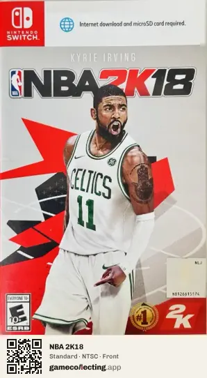 NBA 2K18 Nintendo Switch, NTSC box front