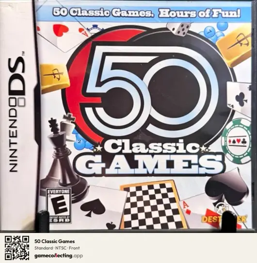 50 Classic Games Nintendo DS, NTSC box front