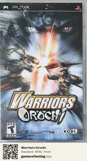 Warriors Orochi PlayStation Portable, NTSC box front