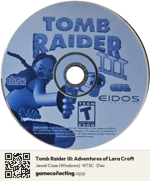 Tomb Raider III: Adventures of Lara Croft Computer, NTSC disc