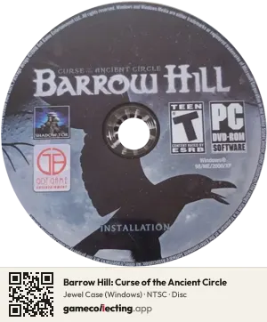 Barrow Hill: Curse of the Ancient Circle Computer, NTSC disc