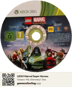 LEGO Marvel Super Heroes Xbox 360, PAL disc