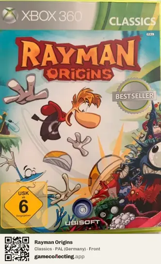 Rayman Origins Xbox 360, Germany box front