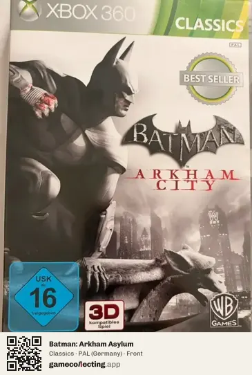 Batman: Arkham Asylum Xbox 360, Germany box front