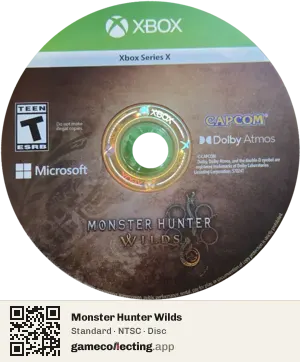 Monster Hunter Wilds Xbox Series X, NTSC disc