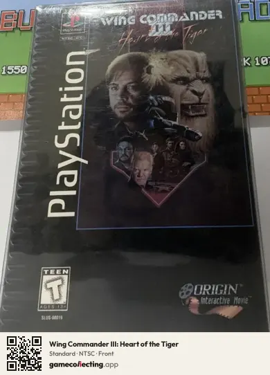 Wing Commander III: Heart of the Tiger PlayStation, NTSC box front