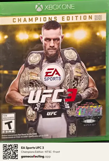 EA Sports UFC 3 Xbox One, NTSC box front