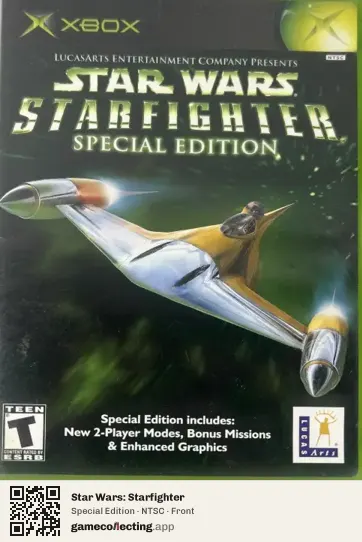 Star Wars: Starfighter Xbox, NTSC box front