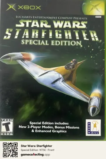 Star Wars: Starfighter Xbox, NTSC box front