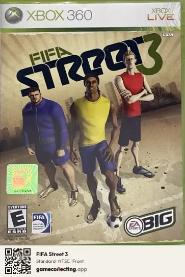 FIFA Street 3 Xbox 360, NTSC box front