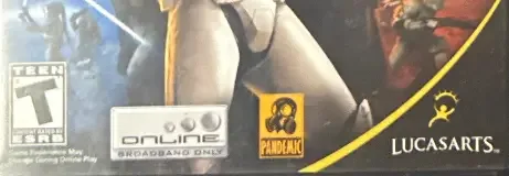 Star Wars: Battlefront II, the ESRB box on its front