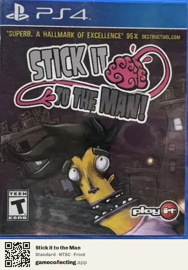 Stick it to the Man PlayStation 4, NTSC box front