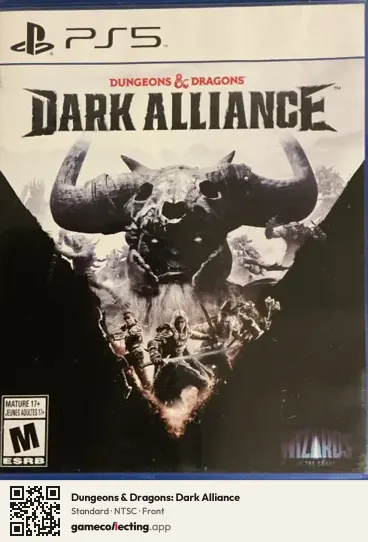Dungeons & Dragons: Dark Alliance PlayStation 5, NTSC box front