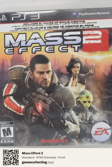 Mass Effect 2 PlayStation 3, Canada box front