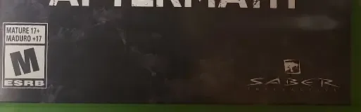 World War Z: Aftermath, the ESRB box on its front