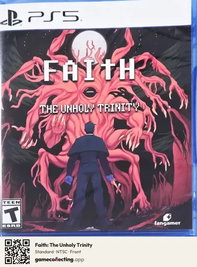 Faith: The Unholy Trinity PlayStation 5, NTSC box front