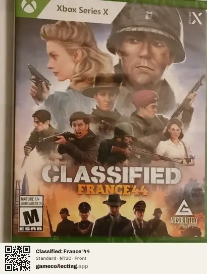 Classified: France '44 Xbox Series X, NTSC box front