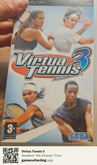 Virtua Tennis 3 PlayStation Portable, France box front