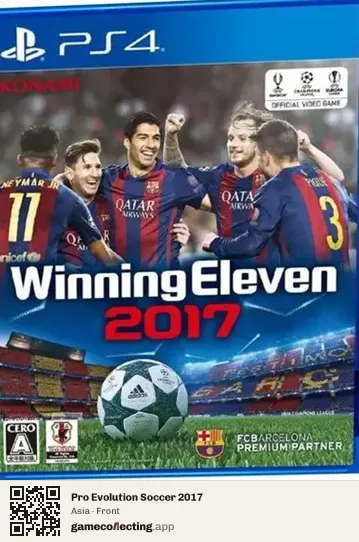 Pro Evolution Soccer 2017 PlayStation 4, Asia box front