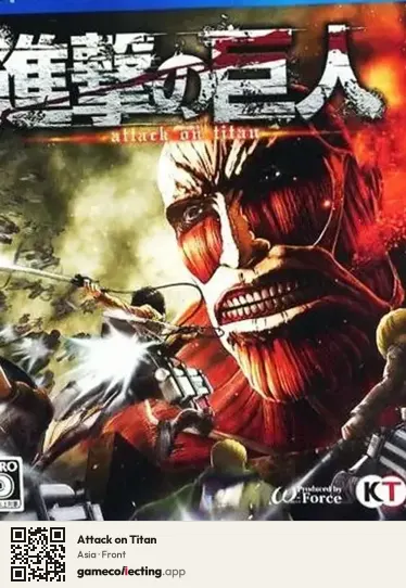 Attack on Titan PlayStation 4, Asia box front