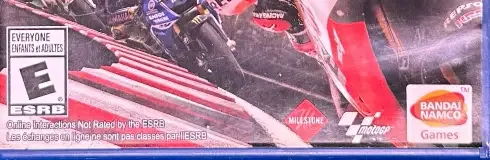 MotoGP 14, the ESRB box on its front