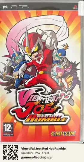 Viewtiful Joe: Red Hot Rumble PlayStation Portable, PAL box front