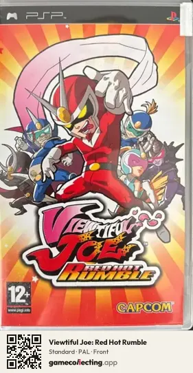 Viewtiful Joe: Red Hot Rumble PlayStation Portable, PAL box front