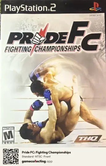 Pride FC: Fighting Championships PlayStation 2, NTSC box front