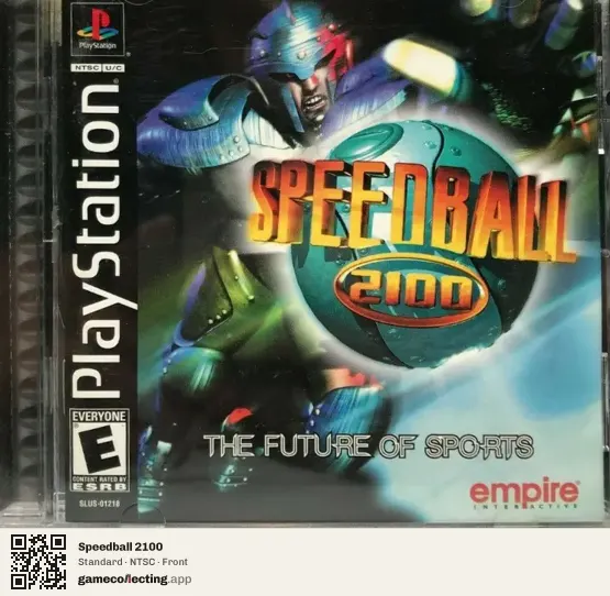 Speedball 2100 PlayStation, NTSC box front