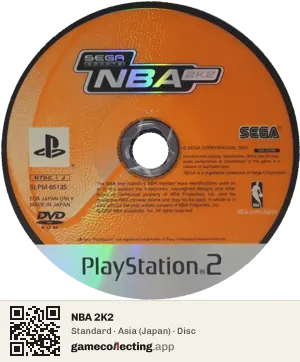 NBA 2K2 PlayStation 2, Asia disc