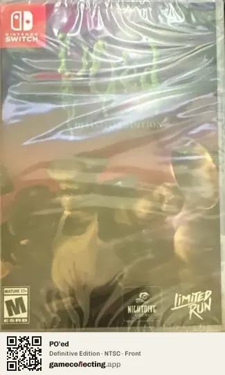 PO'ed Nintendo Switch, NTSC box front