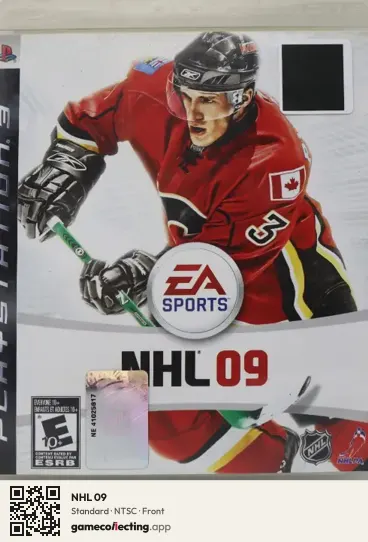 NHL 09 PlayStation 3, NTSC box front