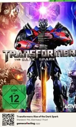Transformers: Rise of the Dark Spark Xbox 360, Germany box front