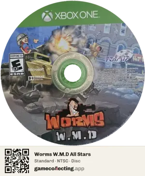 Worms W.M.D All Stars Xbox One, NTSC disc