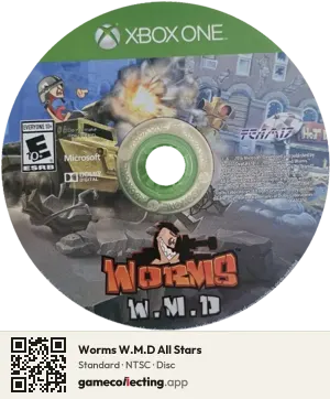 Worms W.M.D All Stars Xbox One, NTSC disc