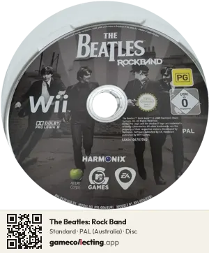 The Beatles: Rock Band Nintendo Wii, PAL disc