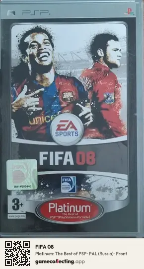 FIFA 08 PlayStation Portable, Russia box front