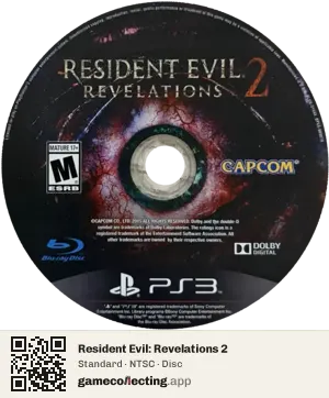 Resident Evil: Revelations 2 PlayStation 3, NTSC disc