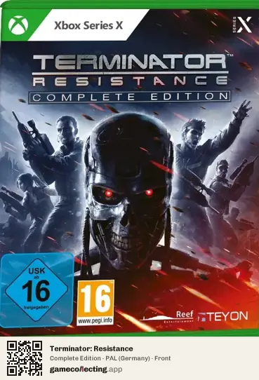 Terminator: Resistance Xbox Series X, Germany box front