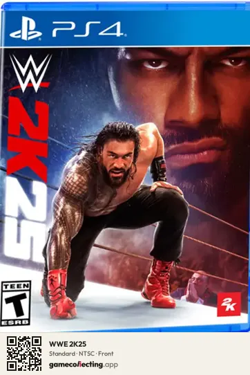 WWE 2K25 PlayStation 4, NTSC box front