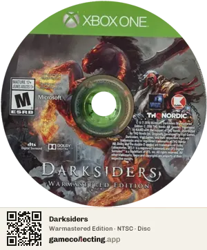 Darksiders Xbox One, NTSC disc