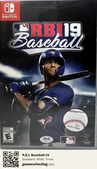 R.B.I. Baseball 19 Nintendo Switch, NTSC box front