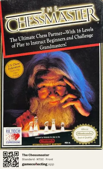 The Chessmaster Nintendo Entertainment System, NTSC box front