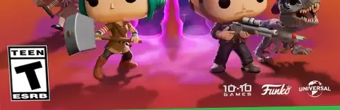 Funko Fusion, the ESRB box on its front