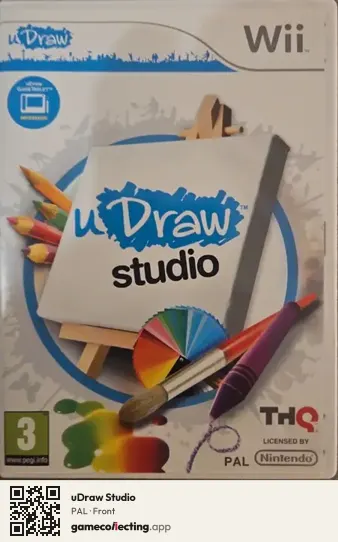 uDraw Studio Nintendo Wii, PAL box front