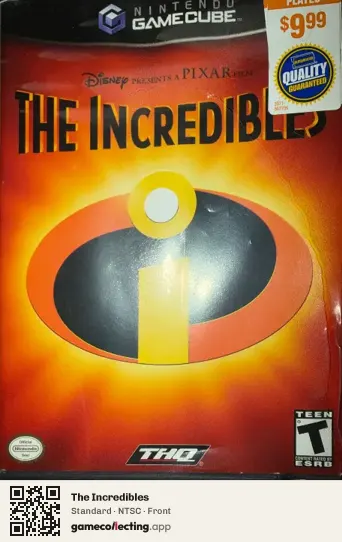 The Incredibles Nintendo GameCube, NTSC box front