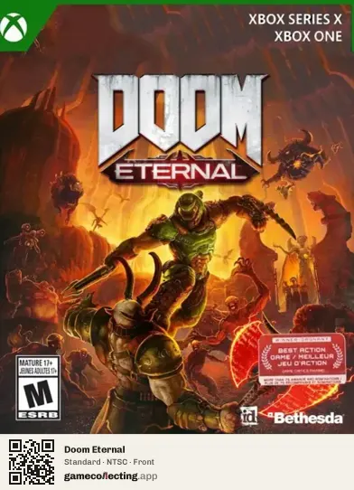 Doom Eternal Xbox Series X, NTSC box front